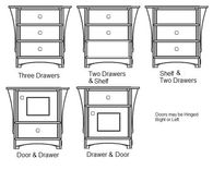 Arts & Crafts Bedside Table 6 small