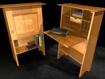 Stickley 706 Craftsman Fall Front Writing Desk 2 small