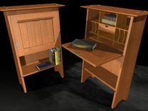 Stickley 706 Craftsman Fall Front Writing Desk 4 small