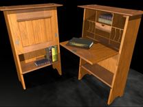 Stickley 706 Craftsman Fall Front Writing Desk 1 small