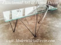 Stainless Steel Hairpin / Metal Sculpture Base / Modern Geometric Designs 1 small