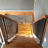 Vertical Bar Railing With Oak Top Rails 4 small