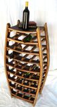 Large Narrow Wine Rack - Medoc - Made From Retired California Wine Barrels 1 small