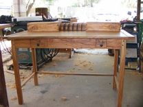 Olivewood Mission/Shaker Style Writing Desk And Tables 3 small