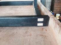 Santos Mahogany With Ebonized Oak Base Dining Room Table. 5 small