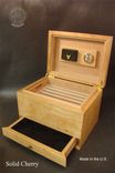 Handcrafted Inlaid Humidor Hd75-1 With Free Shipping. 3 small