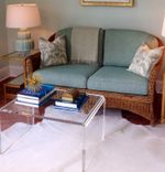 Acrylic Waterfall Edge Coffee Table - Hand Crafted, Made To Order: Custom Sizing Never A Problem 2 small