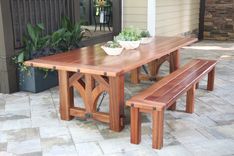 Solid Sapele Dining Table And Bench 1 small