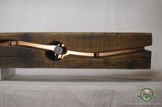 Unique Mantel With Reclaimed Wood And Metal Wave 1 small
