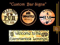 Family Name Sign, Wood, Signs, Custom, Personalized, Bar, Sign, Welcome House Number,  Business Sign 2 small