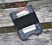 Handmade Leather Minimalist Wallet Minus Gray The Mandalorian Beskar Steel Bar 3 small