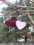 Heart To Heart- Stained Glass Fan/ Light Pull 2 small