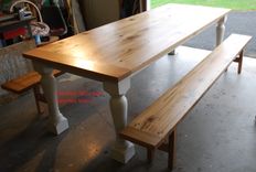 Reclaimed Barn Beam Farmhouse Table 6 small