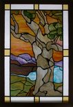Stained Glass Window Arts And Crafts Tree Landscape 1 small