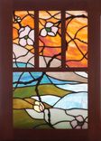 Stained Glass Panels 4 Panels Dogwood And Branches 2 small