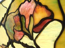 Stained Glass Panel Flowering Branches 3 small