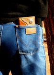 Hand Tooled Leather Roper Wallet 1 small