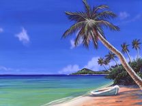 Set Of 2 Original Paintings Of Island Getaway 3 1 small