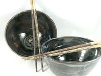 Set Of Two: Pho Bowls With Chopsticks, Rice Bowls For Thai Or Japanese Meals 4 small