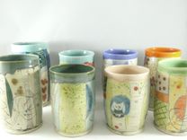 Set Of Two: Toothbrush Holders, Pencil Holders, Tumblers 8 small