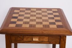 Maple & Walnut Chess Table 4 small