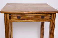Zebra Wood Side Table 2 small