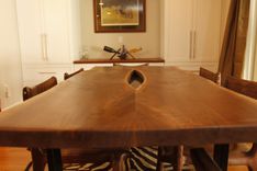 Live-Edge Walnut & Carbon Fiber Dining Table 2 small