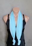 Aqua Chiffon Scarf 4 small