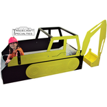 Excavator Twin Kids Bed Frame - Handcrafted - Construction Themed Children's Bedroom Furniture 1 small