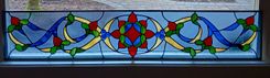 Stained Glass Transom Window - Heart Song 3 small