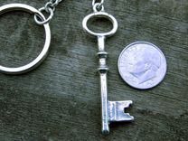 Key Ring In Sterling Silver 3 small