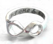 Double Sided Hand Stamped Sterling Silver Money Clip, Personalized 6 small