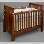 Quartersawn Oak Mackintosh  Convertible Crib 3 small