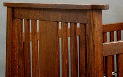 Quartersawn Oak Mackintosh  Convertible Crib 6 small