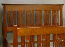 Mackintosh King Bed, Quarter Sawn Oak 5 small