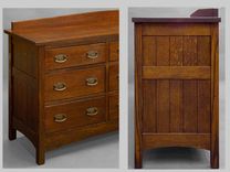 Low, 9 Drawer Arts & Crafts Dresser 7 small
