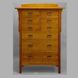 Tall Mission 9 Drawer Chest 6 small