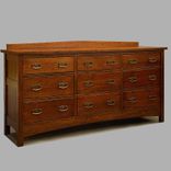Low, 9 Drawer Arts & Crafts Dresser 1 small