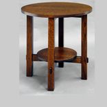 L & JG Stickley Round End Table 6 small