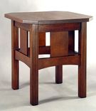 Clip Corner Tabouret, L & J G Stickley Reproductiom 1 small