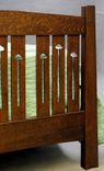 Mackintosh Twin Bed, Quartersawn Oak 4 small
