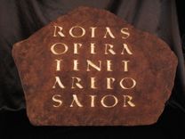 161 A.D. Vergilius Sator Square. 1 small