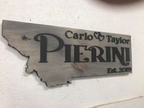 Last Name Established Sign Family Name Signs Wedding Gift Wood 4 small