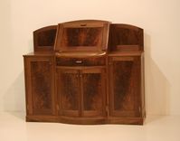 Bow-Front Claro Liquor Cabinet 1 small
