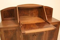 Bow-Front Claro Liquor Cabinet 3 small