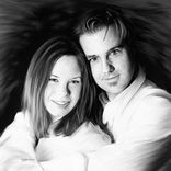 Couple Portrait Custom Painting On Canvas Valentine Gift 1 small