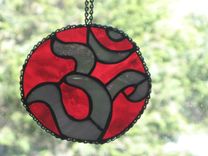 Custom Stained Glass Ohm Symbol 3 small