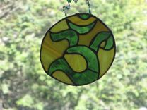Custom Stained Glass Ohm Symbol 2 small