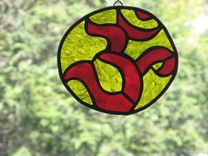 Custom Stained Glass Ohm Symbol 1 small