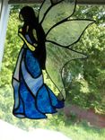 Medieval Fairy Stained Glass Light Catcher 1 small